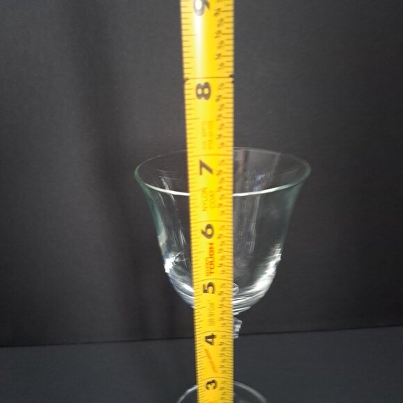 Royal Bavarian Crystal Wine Water Glass 6.5" Faceted Stemware Goblet Germany - Picture 8 of 14